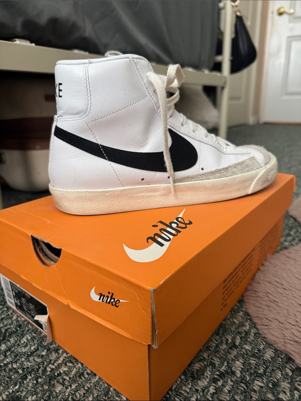 Nike White Blazers